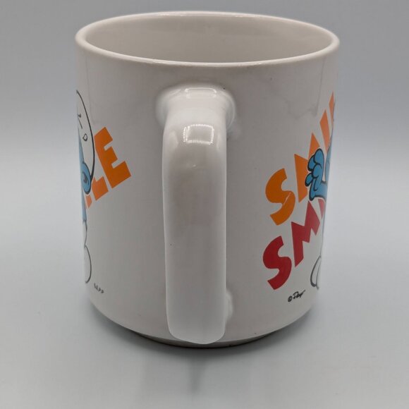 Vintage 1980s Smurf Smile Mug - 3.5 Inches Tall - Picture 4 of 7
